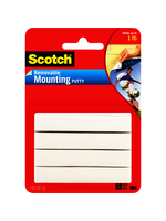 Scotch Scotch Adhesive Putty 2oz 4Pk Removable and Reusable