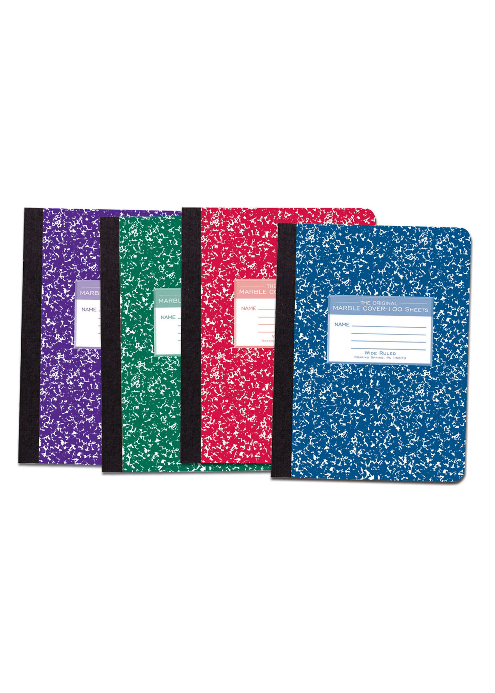 Roaring Spring Color Marble 100 Sheet Composition Notebook