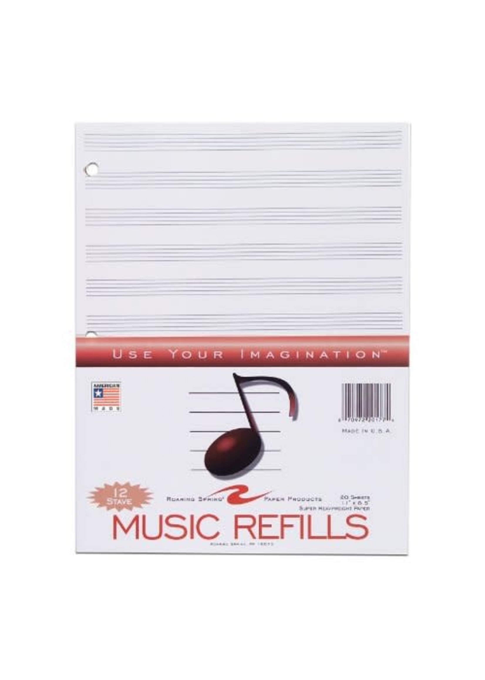 Roaring Spring Roaring Springs Music Refills - 20 Sheets