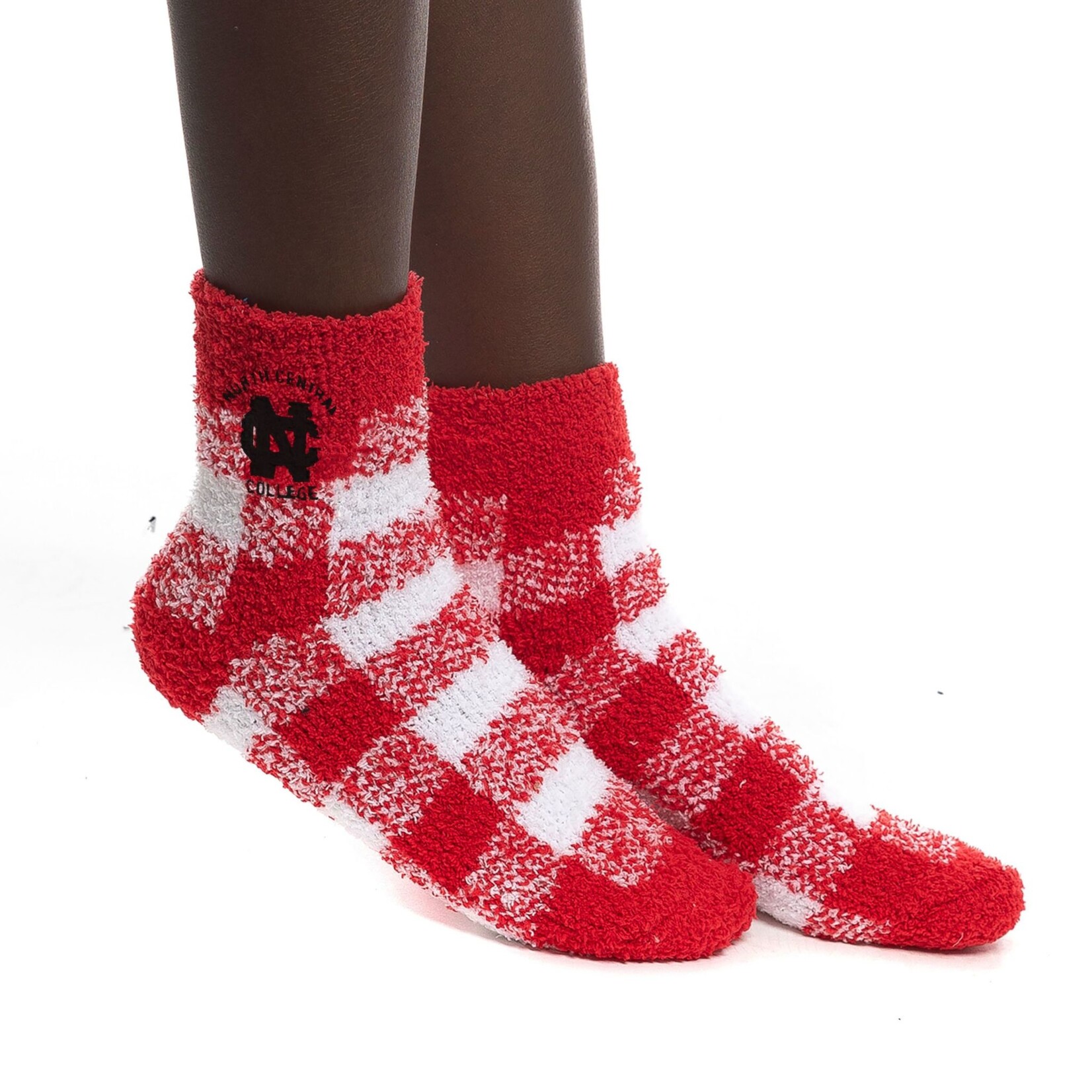 Zoozatz Zoozatz Buffalo Check Fuzzy Socks - TA02
