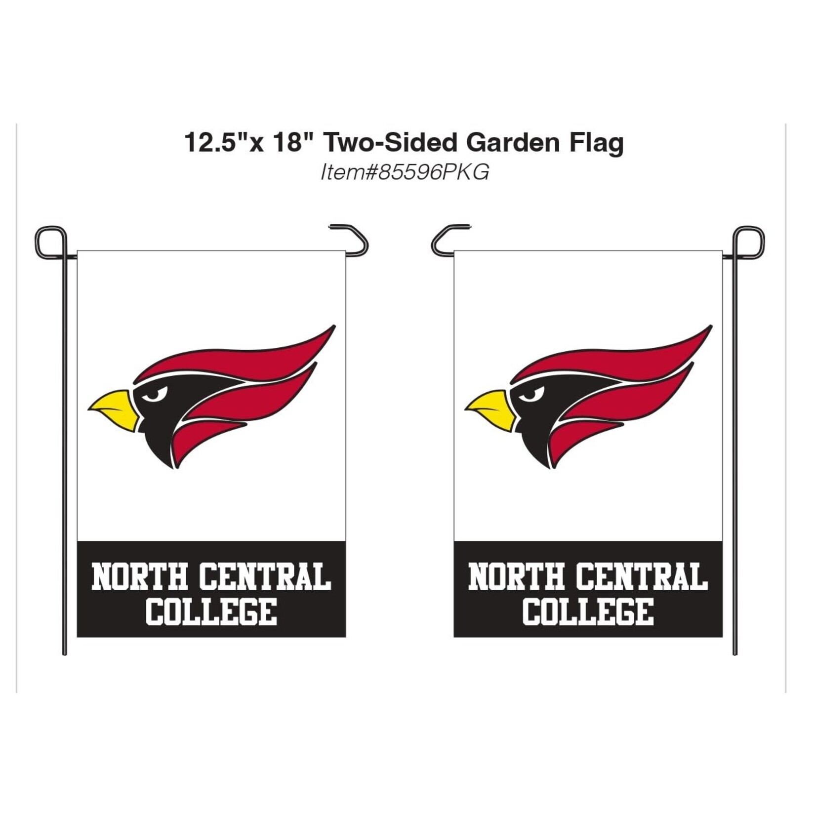 Wincraft Chippy Cardinal 2 sided Garden Flag