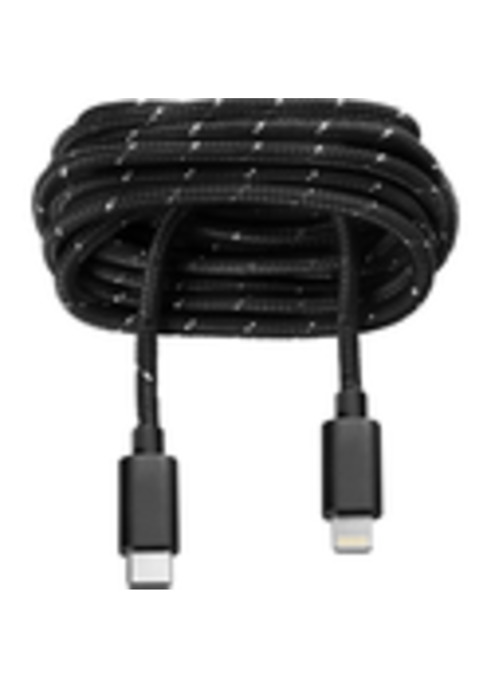 OnHand OnHand Everlasting Nylon Charge and Sync Cable Black 5ft USB-C to Lightning (MFi certified)