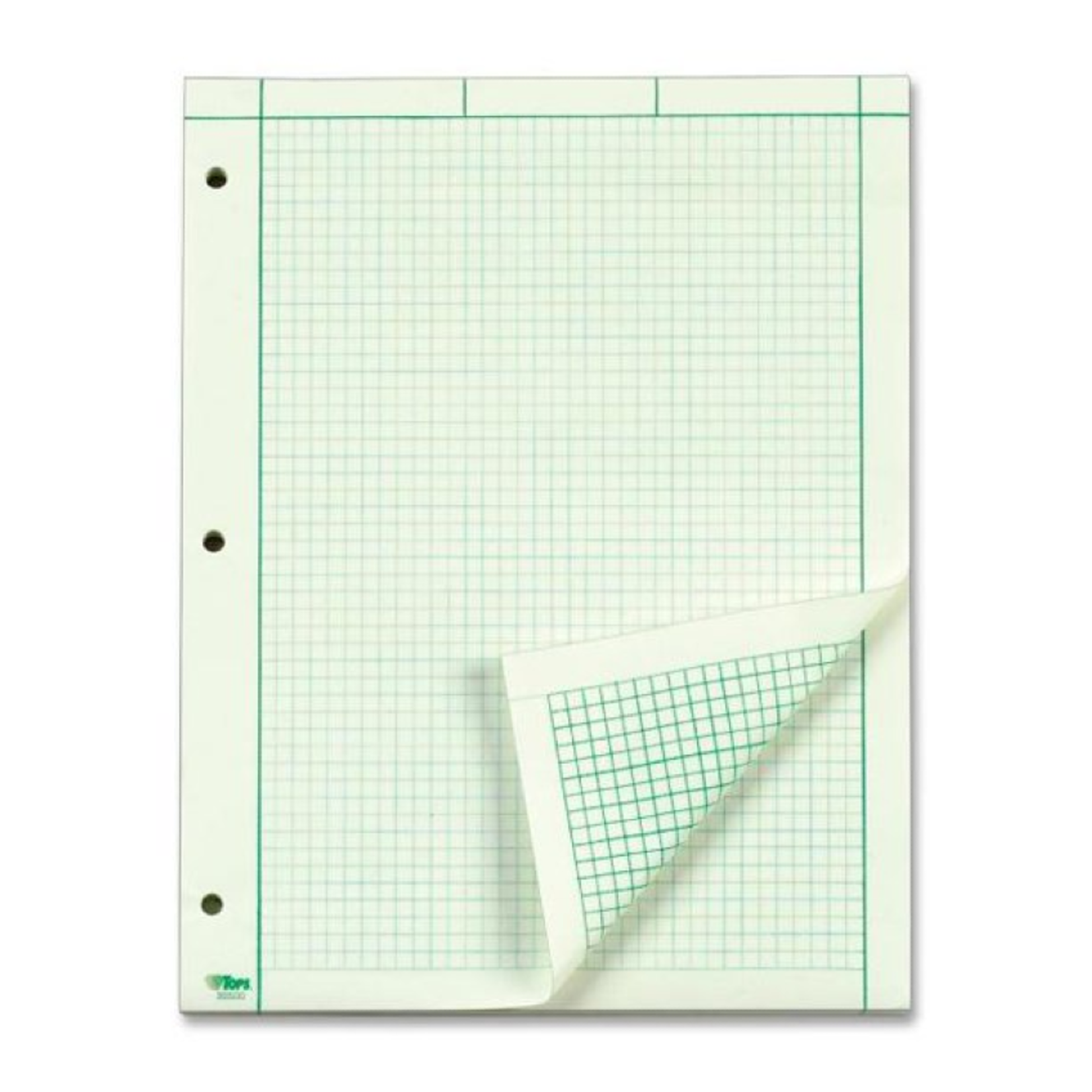 Ampad Ampad Engineering Computation Pad Green 8.5x11in 100