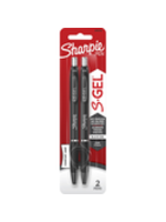 Sharpie Sharpie S-Gel Pen Black .5mm 2Pk