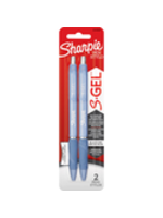 Sharpie Sharpie S-Gel Pen Black .7mm 2Pk BP Blue Barrel