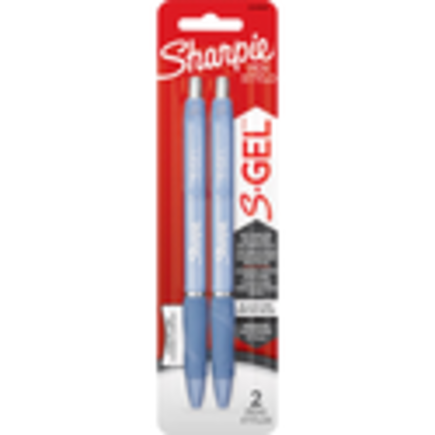Sharpie Sharpie S-Gel Pen Black .7mm 2Pk BP Blue Barrel