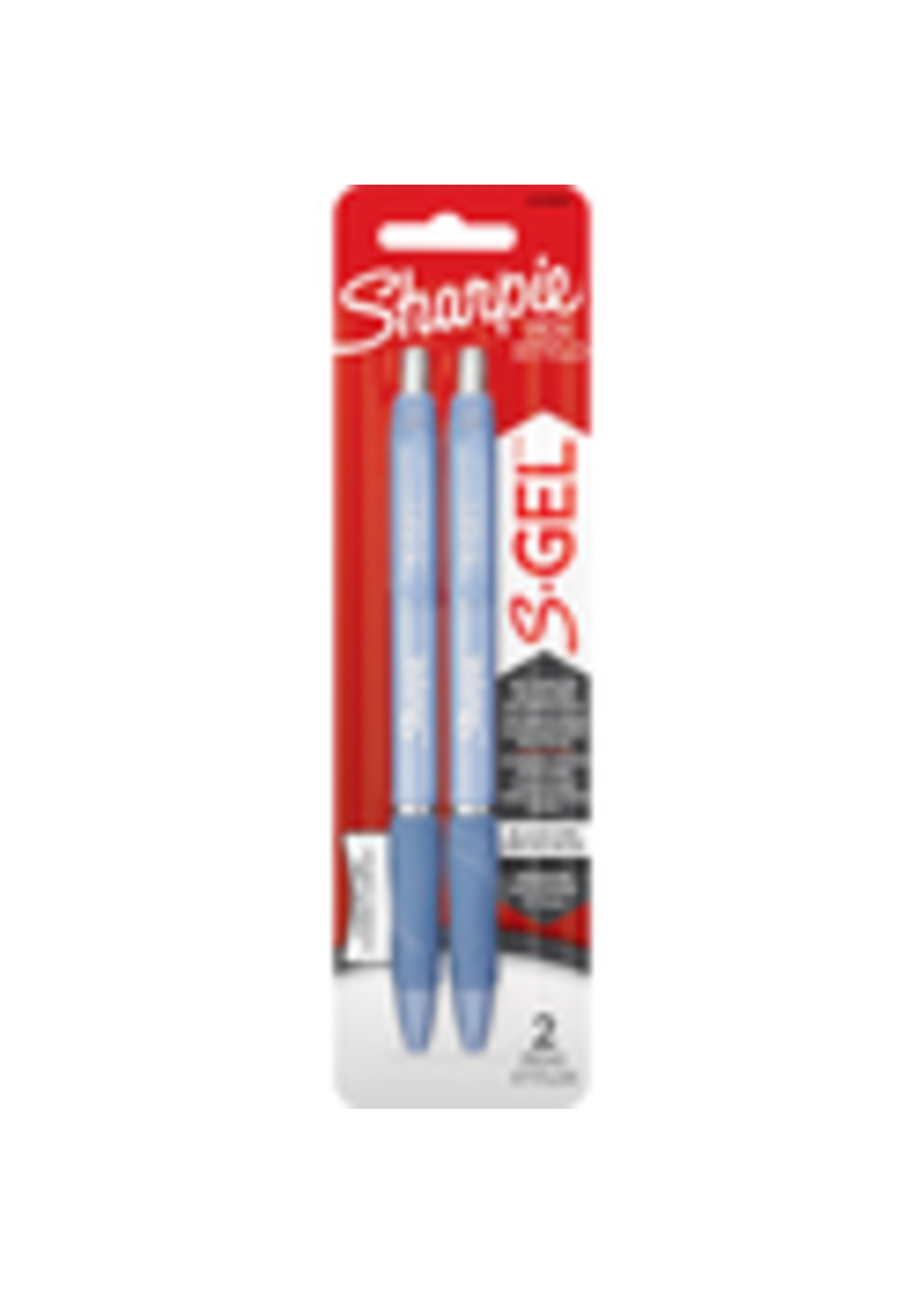 Sharpie Sharpie S-Gel Pen Black .7mm 2Pk BP Blue Barrel