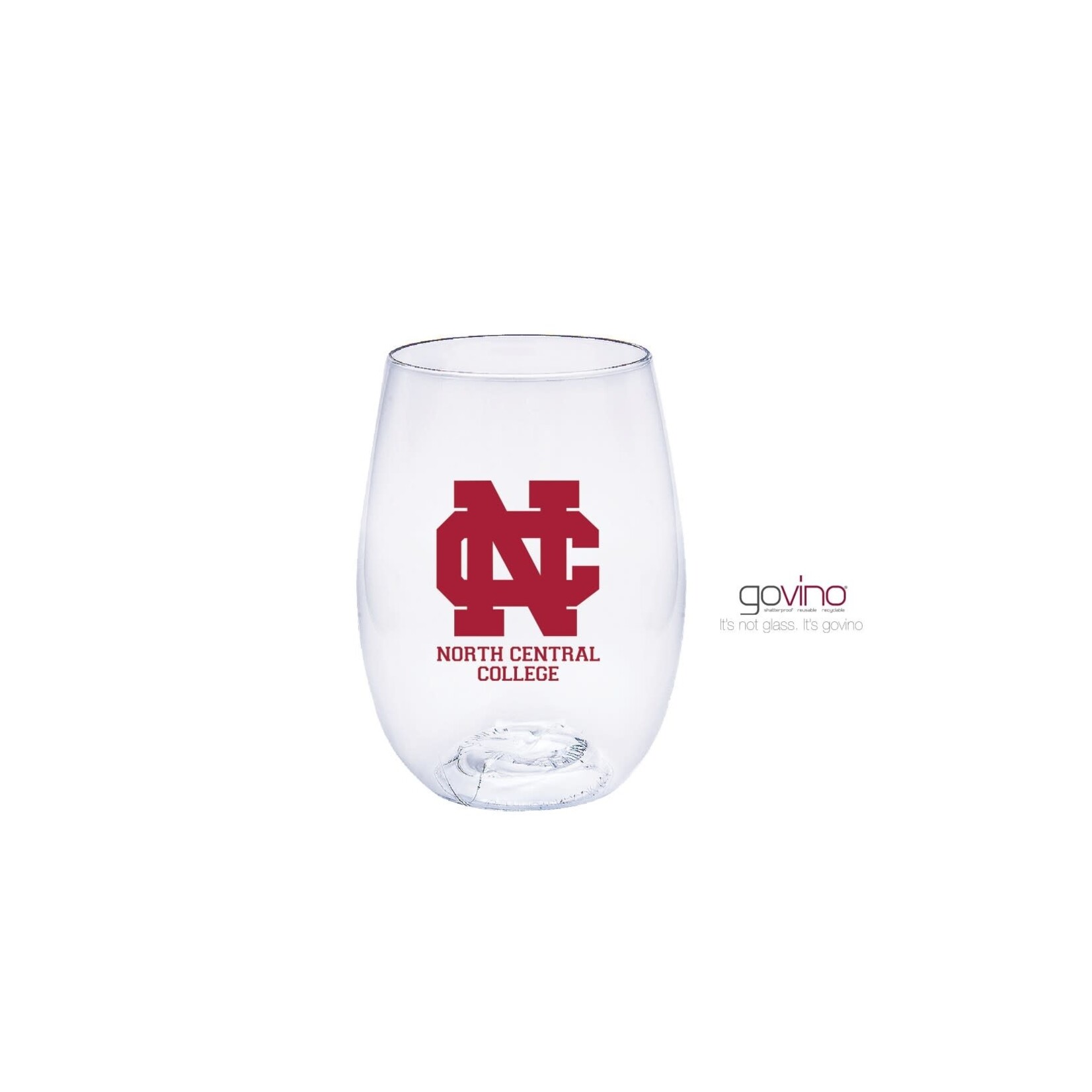 Neil Enterprises North Central College Govino unbreakable Wine Glass by Neil