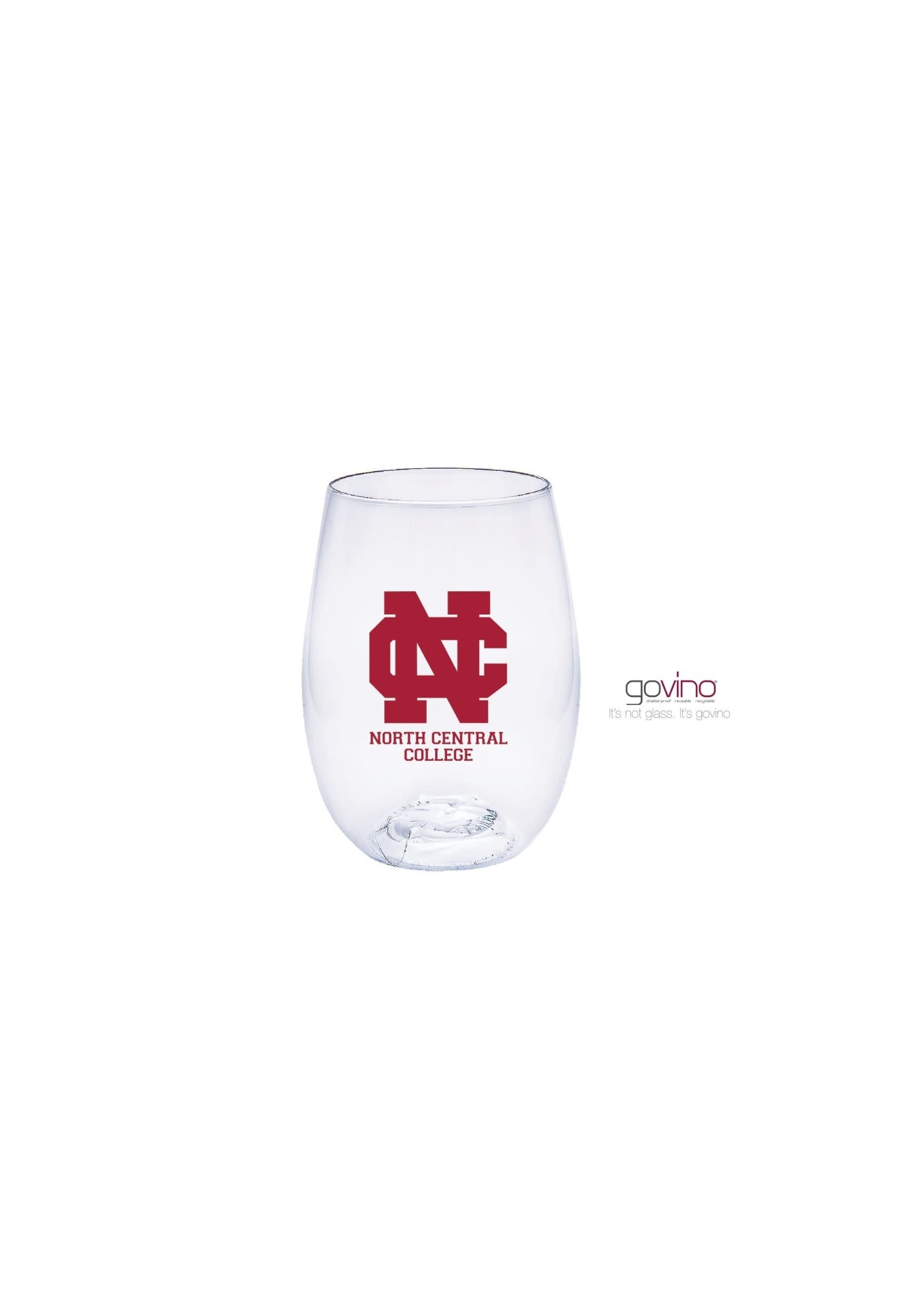 Neil Enterprises North Central College Govino unbreakable Wine Glass by Neil