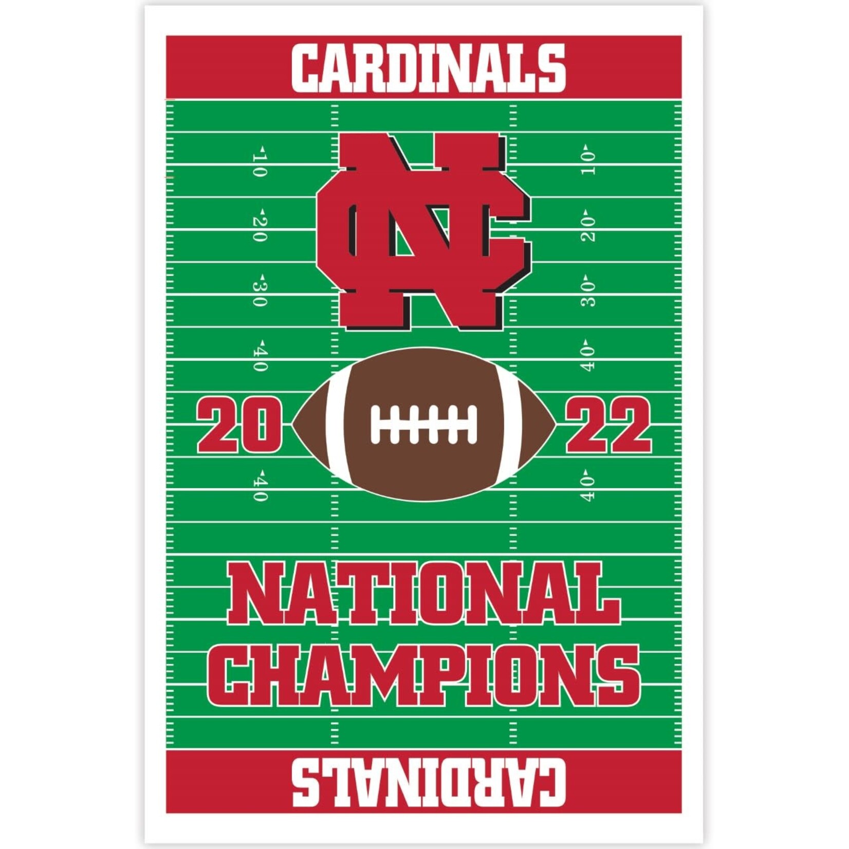 Neil Enterprises Neil Enterprises 2022 National Champions Poster w/football field