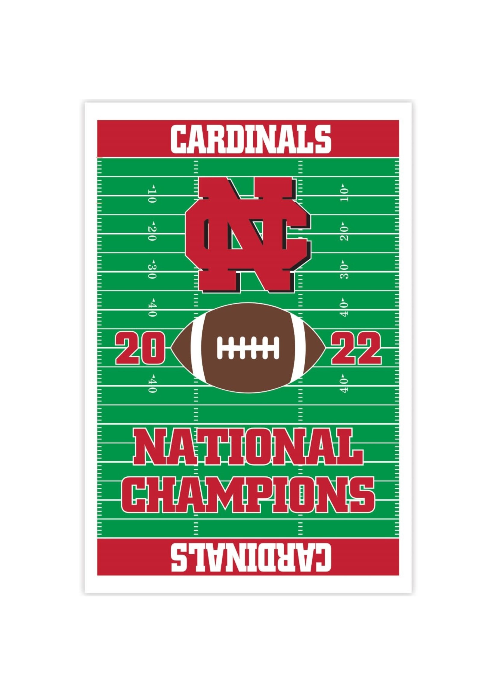 Neil Enterprises Neil Enterprises 2022 National Champions Poster w/football field