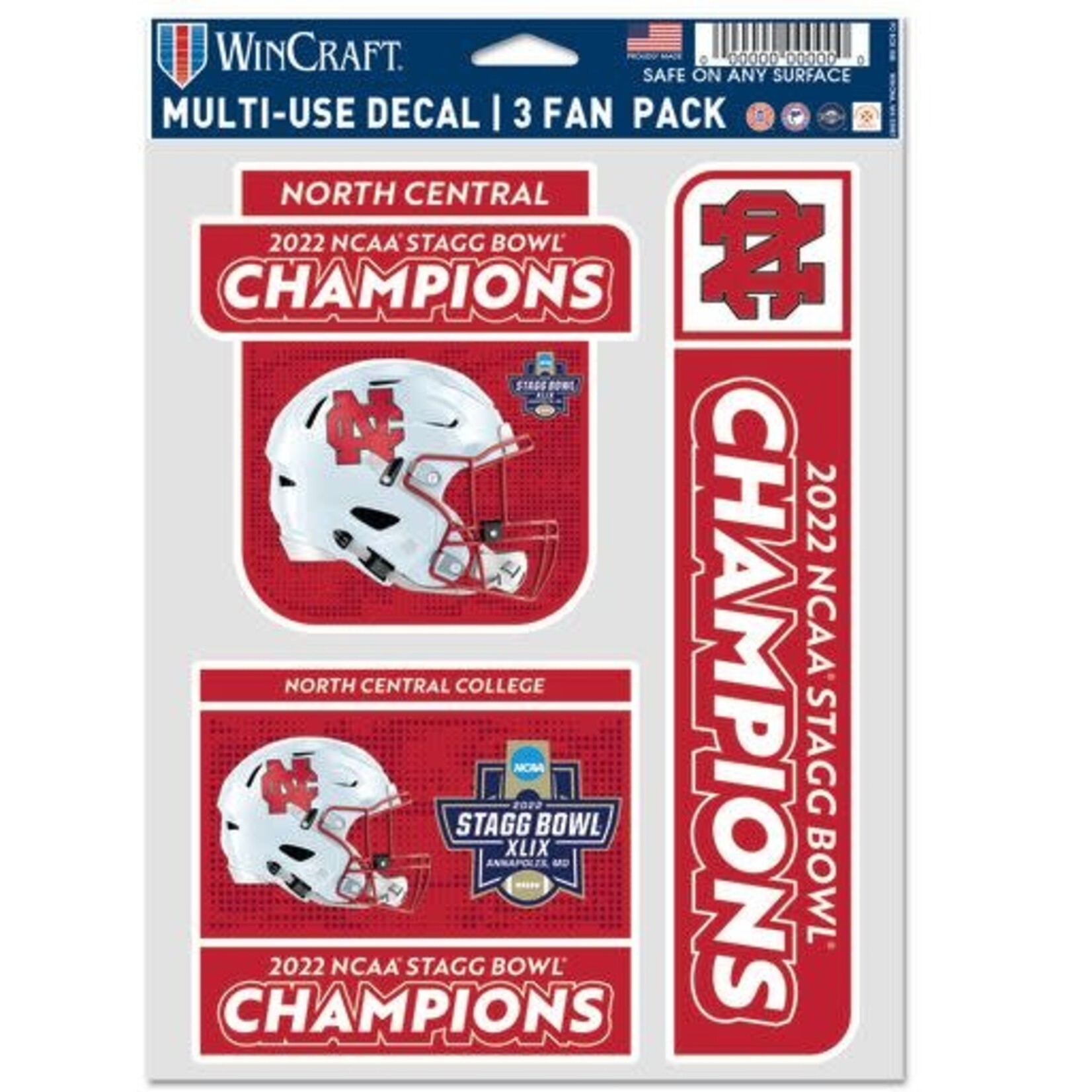 Wincraft 2022 National Football Champions Decal 3 pack Fan Pack by Wincraft