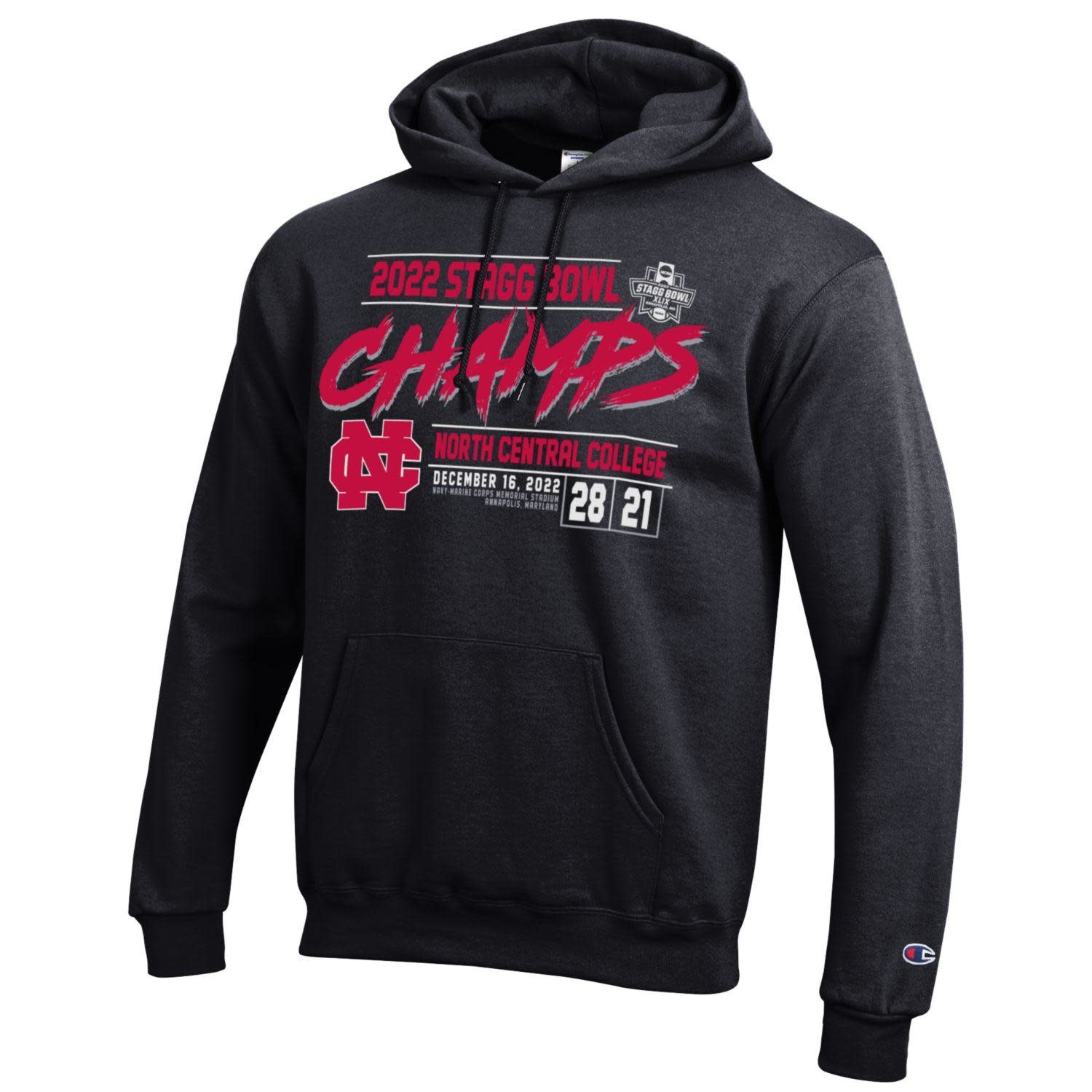 2022 Stagg Bowl Hoodie w/ Score by Champion - North Central College ...