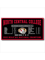 Collegiate Pacific 2022 National Champions Banner in black 18"x36"