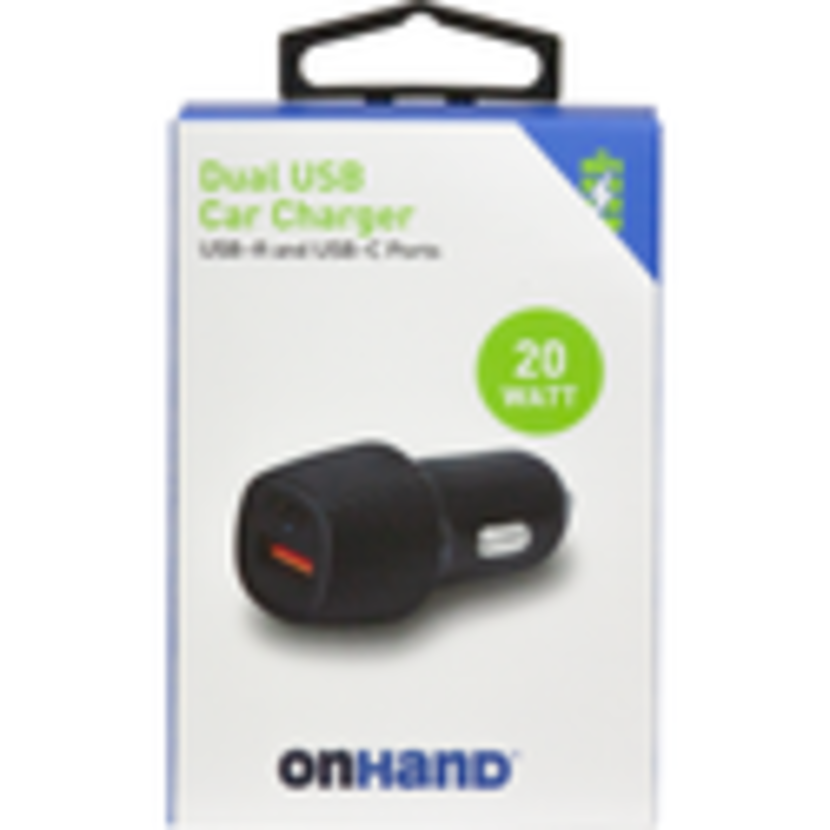 OnHand OnHand Car Charger USB-A and USB-C Ports
