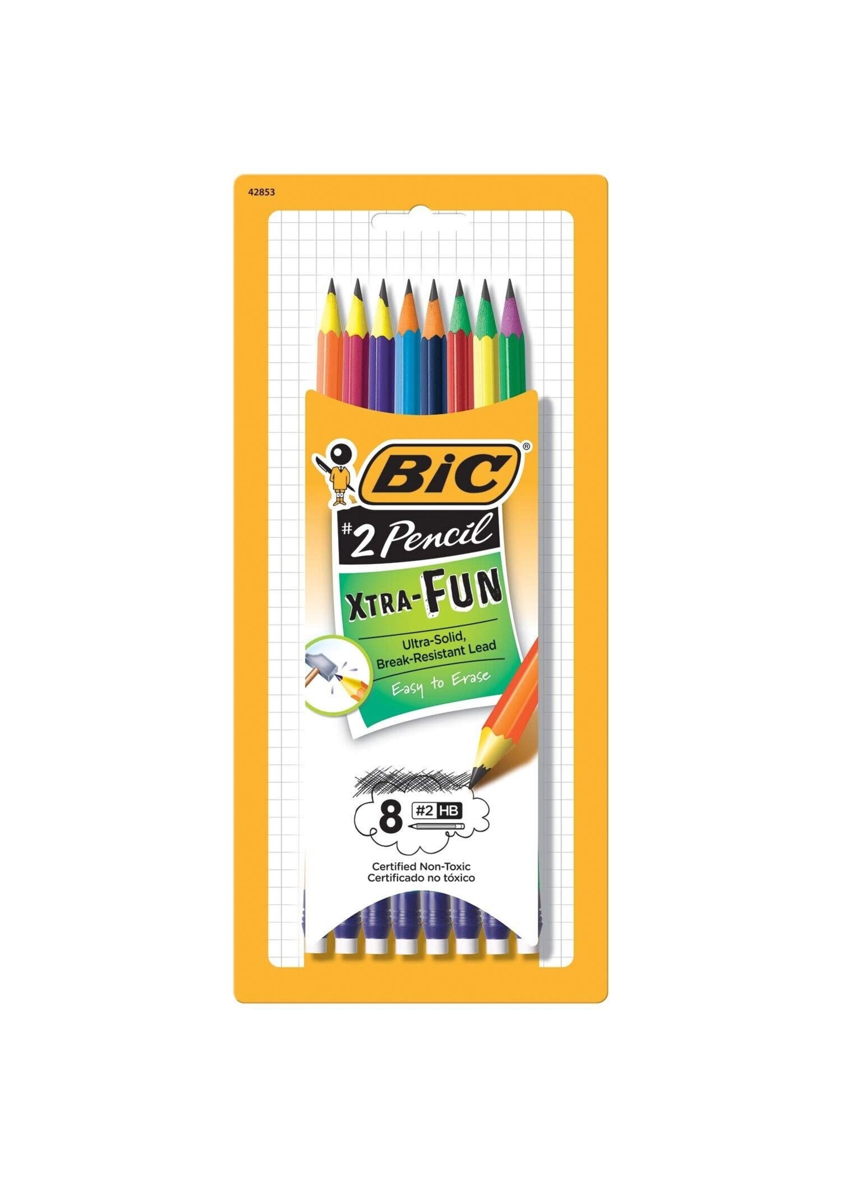 BIC BIC Xtra Fun Pencil Asst #2 8pk