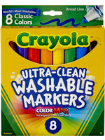 Crayola Crayola Washable Markers Asst Broad 8pk Classic