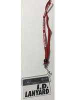 Spirit Products Red Shoelace Lanyard  w/ ID Holder