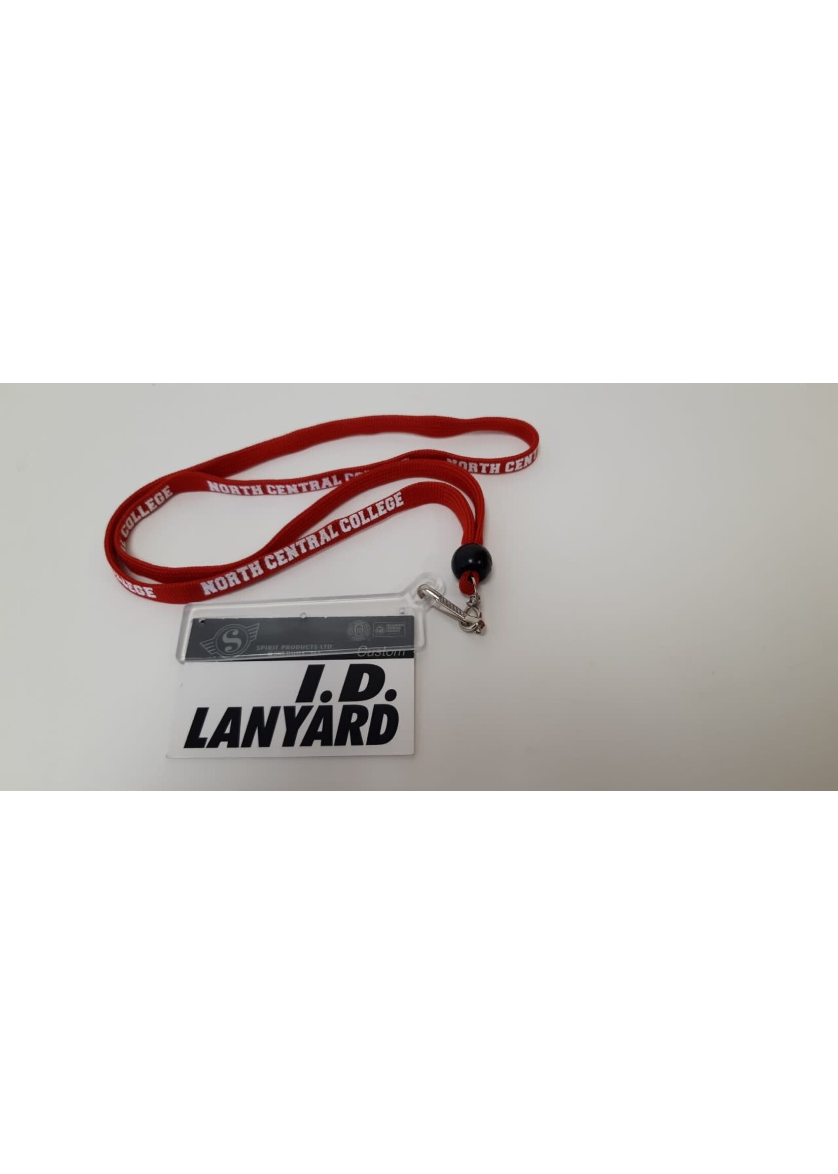 Red Shoelace Lanyard w/ ID Holder North Central College Campus Store