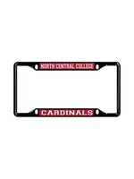 Jardine Associates License Plate frame in black - North Central College Cardinals