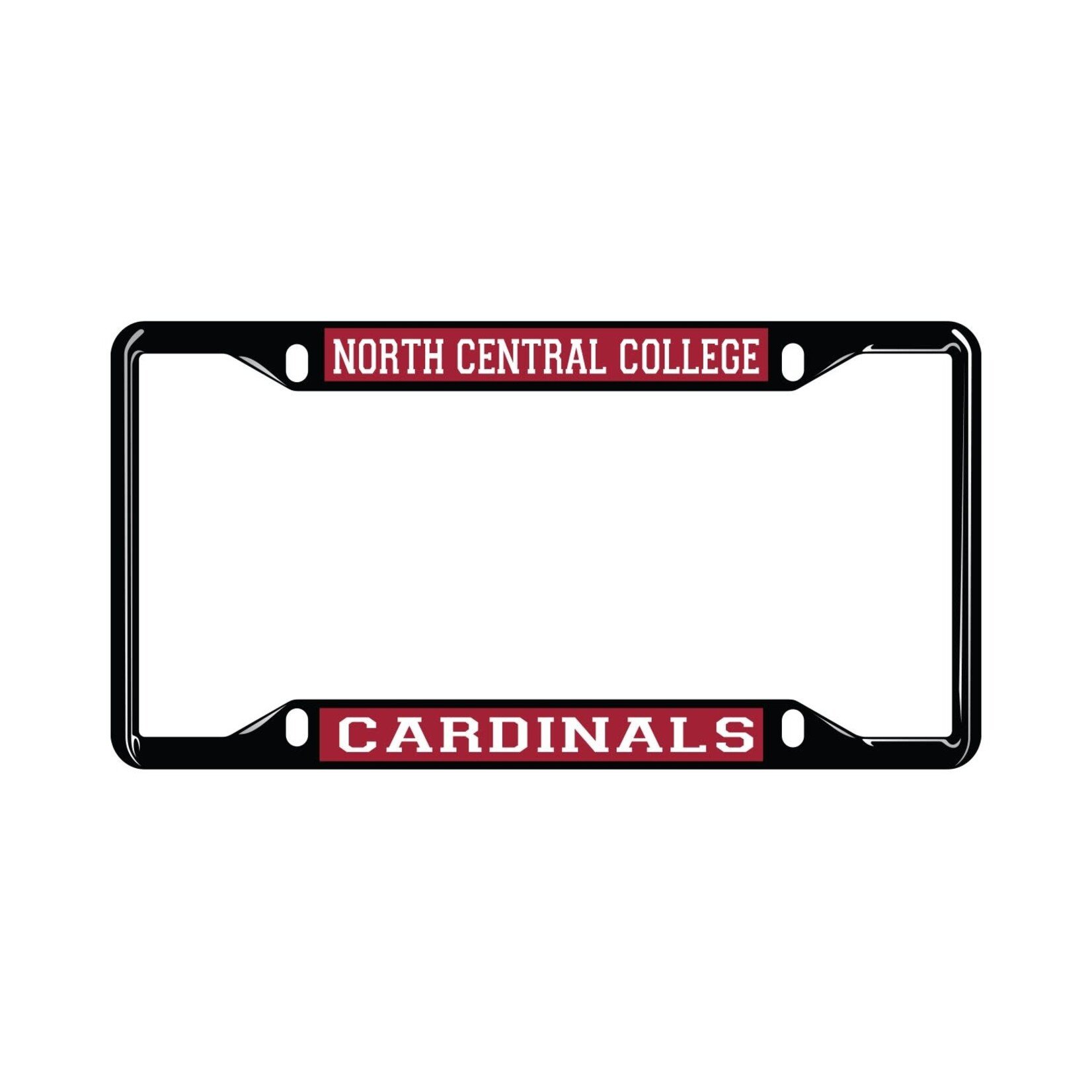 Jardine Associates License Plate frame in black - North Central College Cardinals