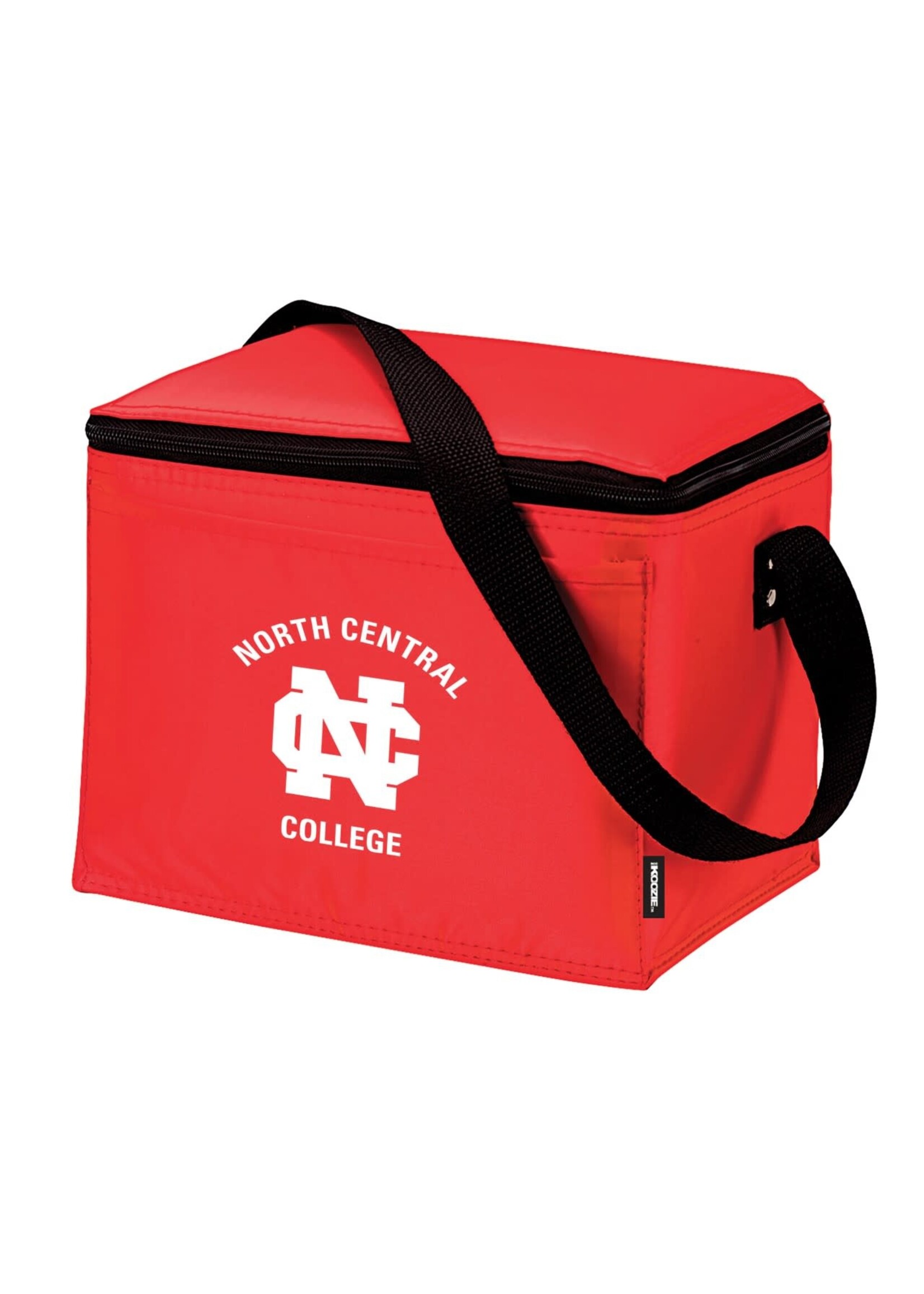 MCM Brands New North Central College Koozie red 6 can holder