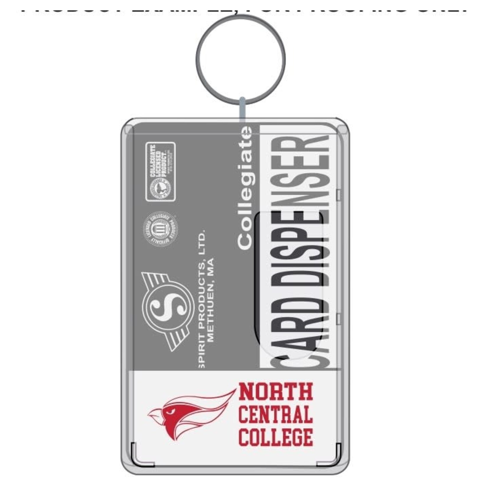 Spirit Products North Central College Thumb Notch Card Dispenser w/ Cardinal Head