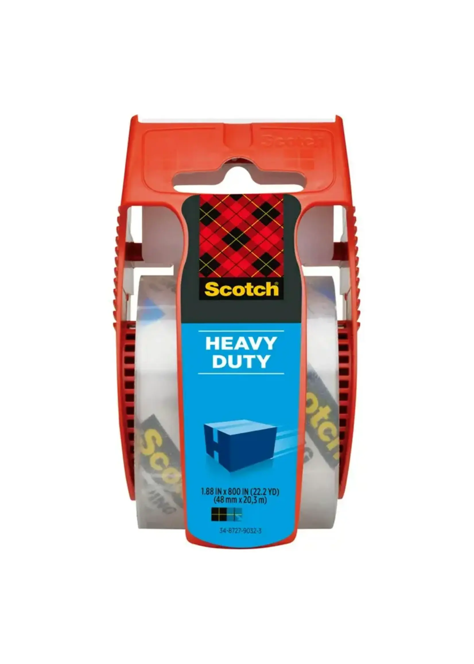 3M Scotch Packaging Tape Clear Heavy Duty w/dispenser