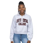 Zoozatz Zoozatz  F24 Women's Crop 1/4 Zip Fleece Ash