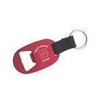 Jardine Associates North Central College red bottle opener key chain by Jardine