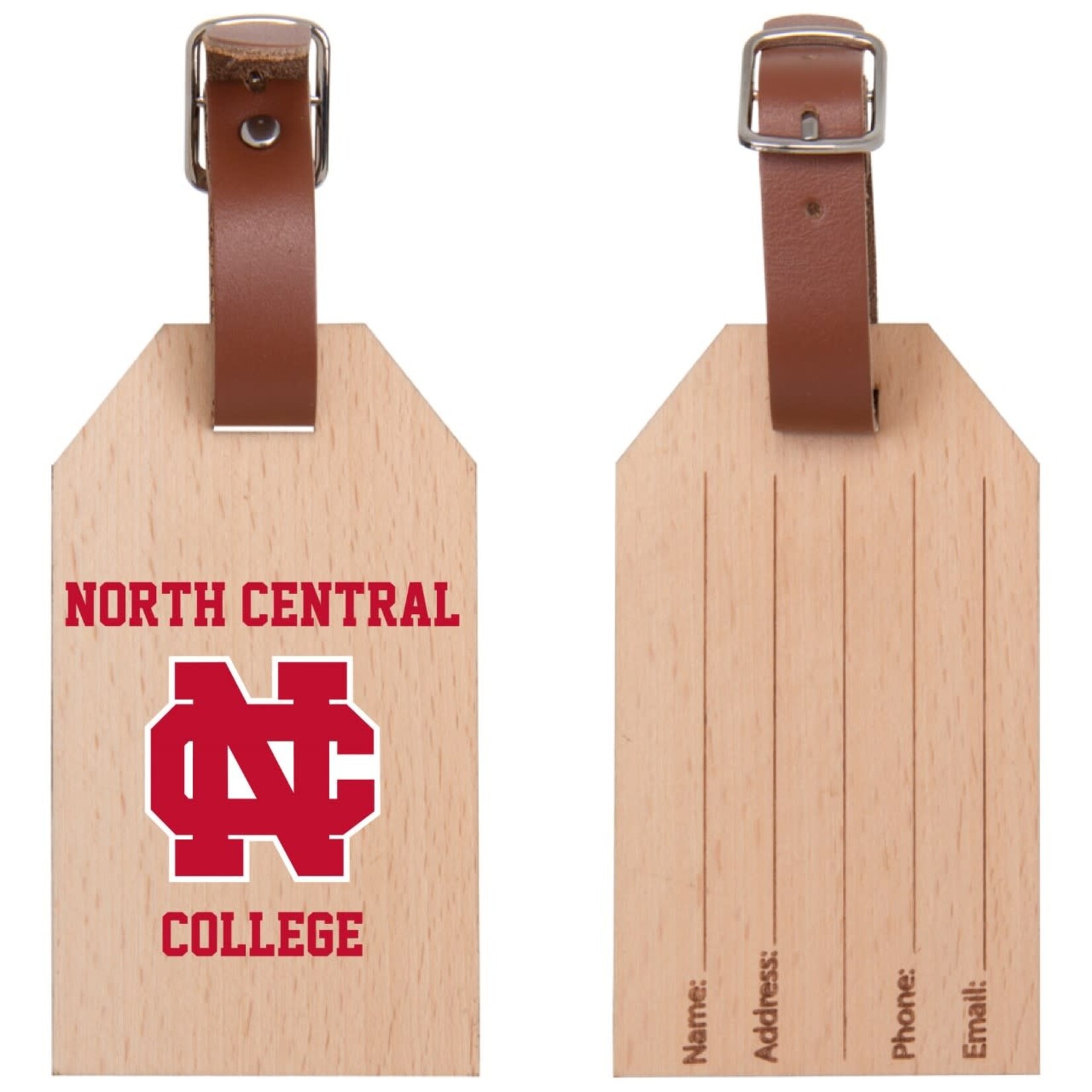 Neil Enterprises New North Central College Beechwood luggage Tag