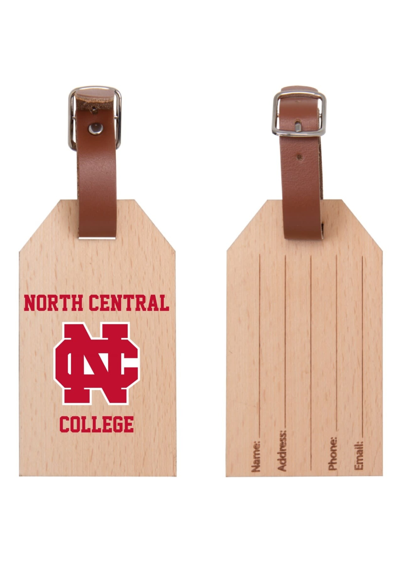 Neil Enterprises North Central College Beechwood luggage Tag