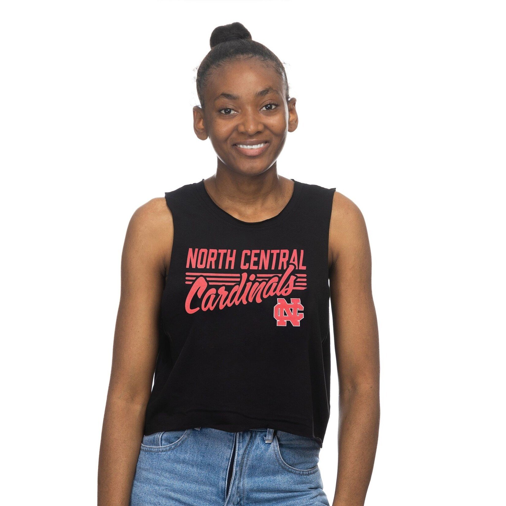 Zoozatz North Central College  F23 Women's Muscle Tank  by Zoozatz