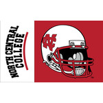 Sewing Concepts North Central College 3x5 ft  Flag w/Football Helmet design