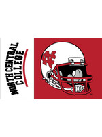 Sewing Concepts NEW! 3x5 North Central College Flag w/Football Helmet design