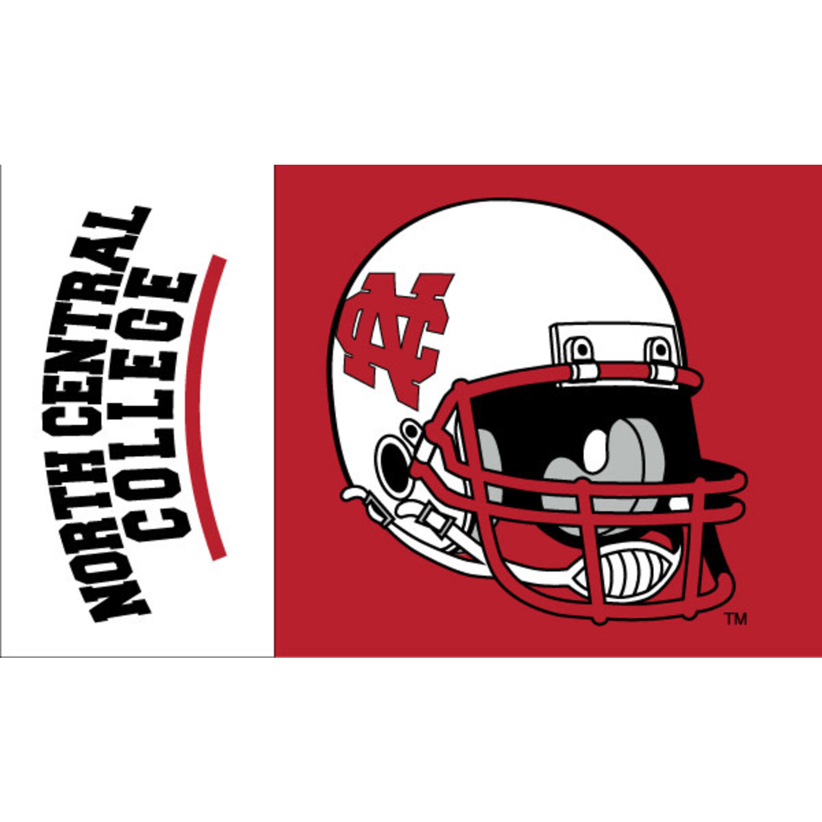 Sewing Concepts NEW! 3x5 North Central College Flag w/Football Helmet design