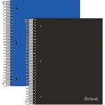 Oxford Oxford® 5 Subject Poly Notebook, 9" x 11", College Ruled, 200 Sheets, 5 Poly Divider Pockets