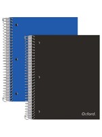 Oxford Oxford® 5 Subject Poly Notebook, 9" x 11", College Ruled, 200 Sheets, 5 Poly Divider Pockets