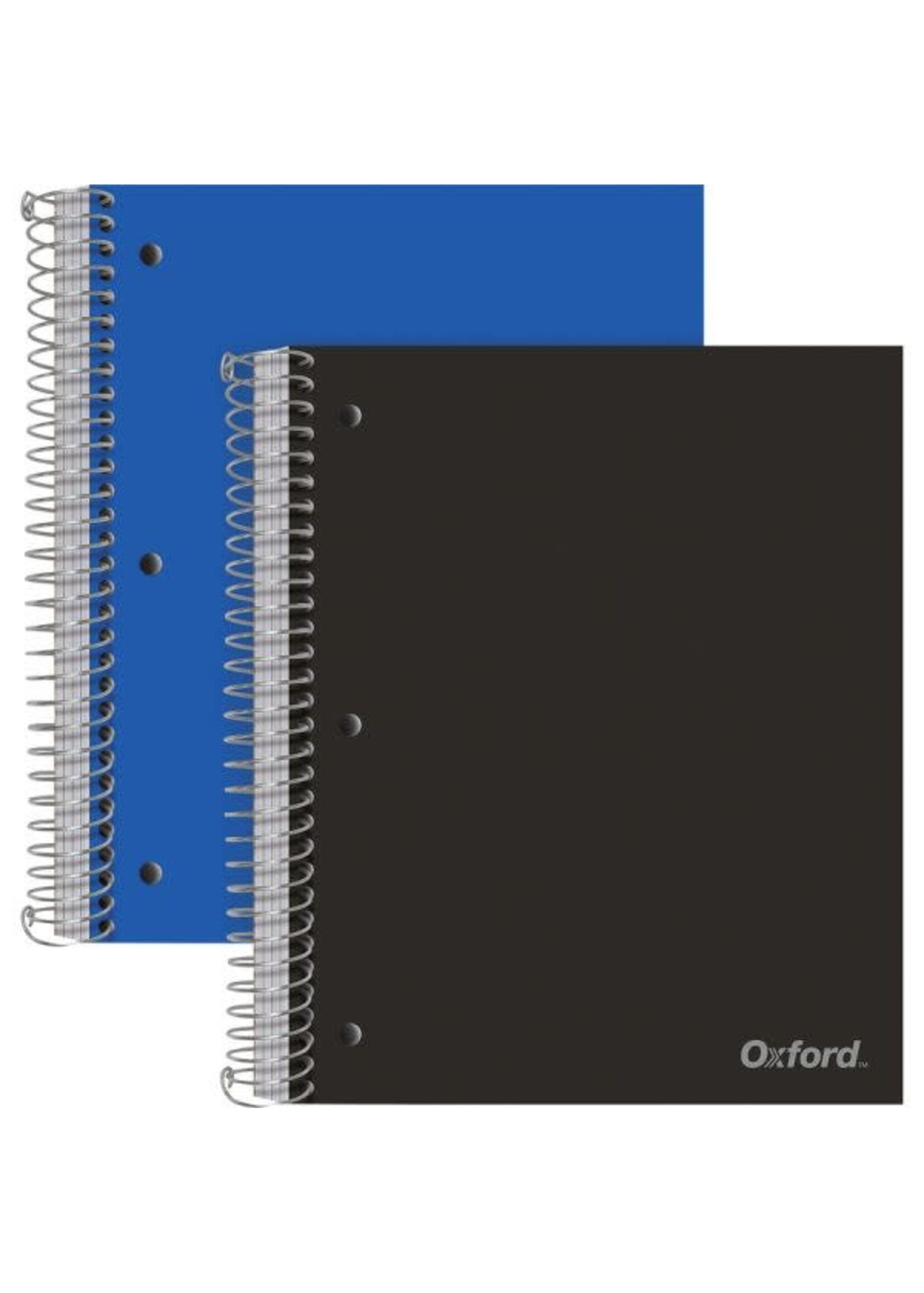 Oxford Oxford® 5 Subject Poly Notebook, 9" x 11", College Ruled, 200 Sheets, 5 Poly Divider Pockets