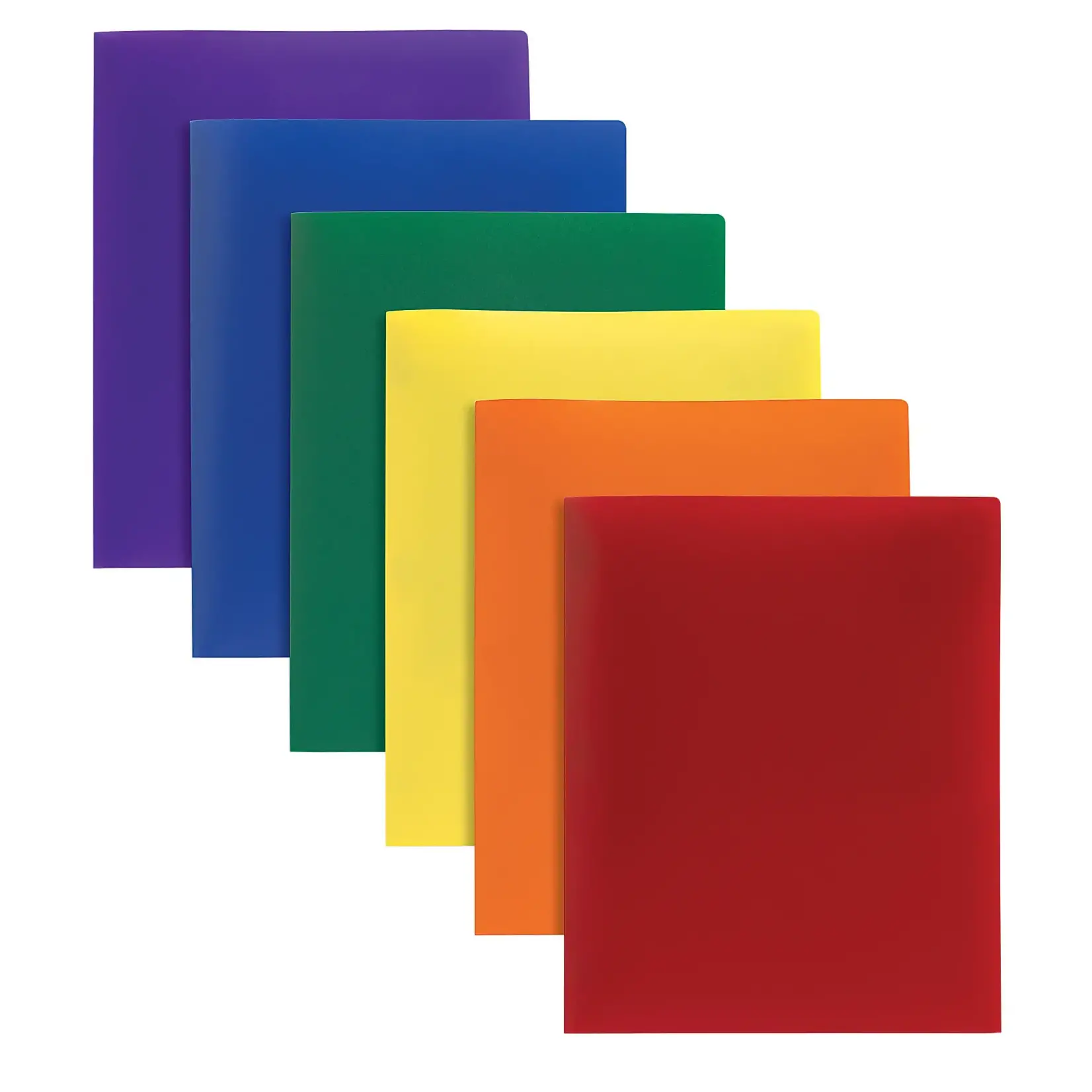 Oxford Oxford Poly Two Pocket Folders Assorted Translucent Colors sold individually
