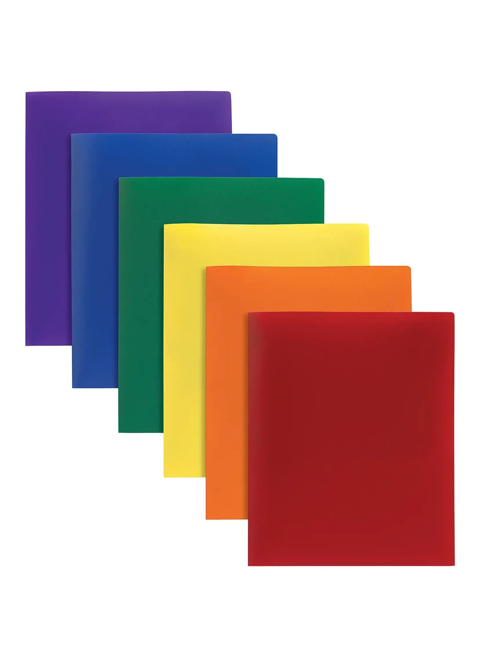 Oxford Oxford Poly Two Pocket Folders Assorted Translucent Colors sold individually