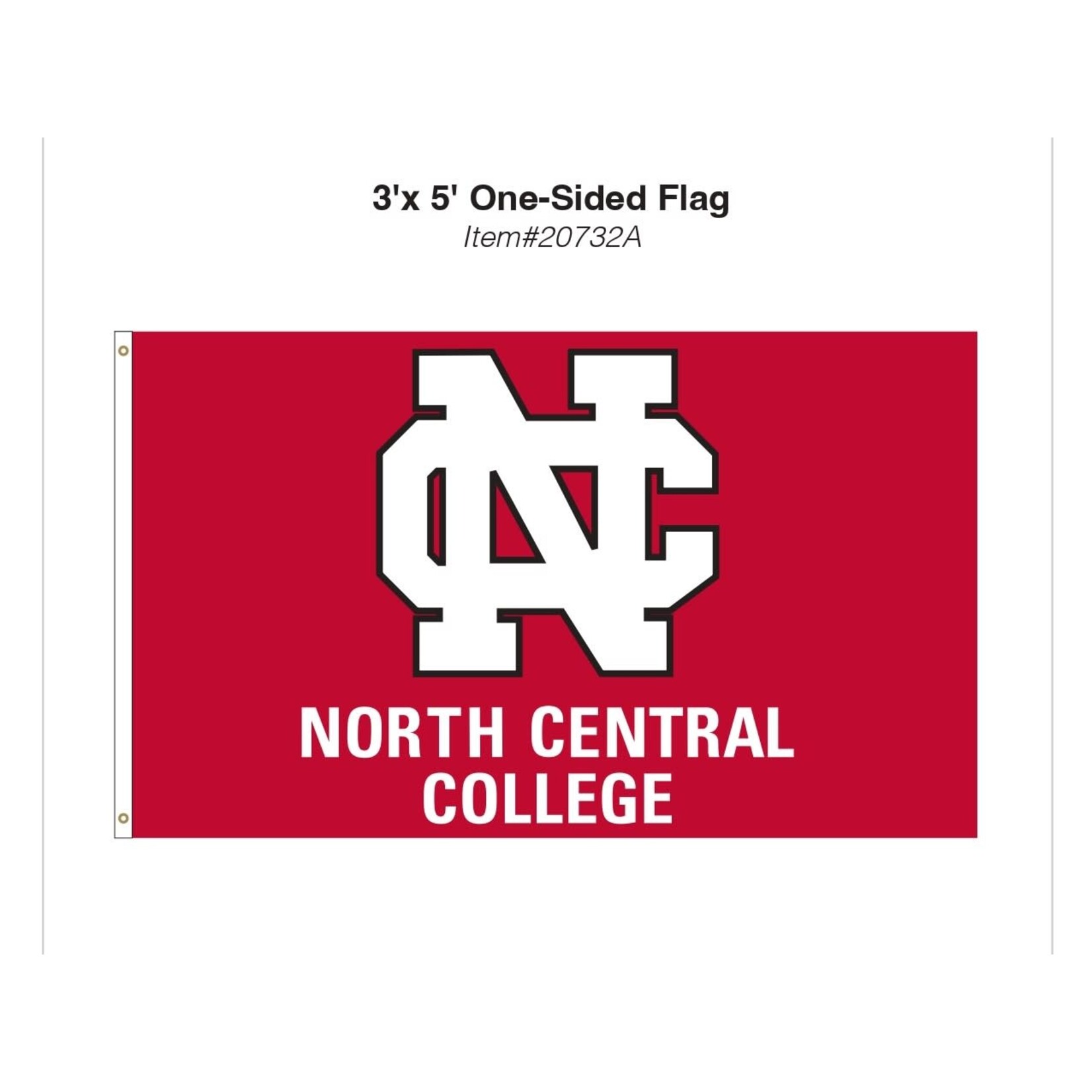 Wincraft 3'x5' Red Team Flag - North Central College