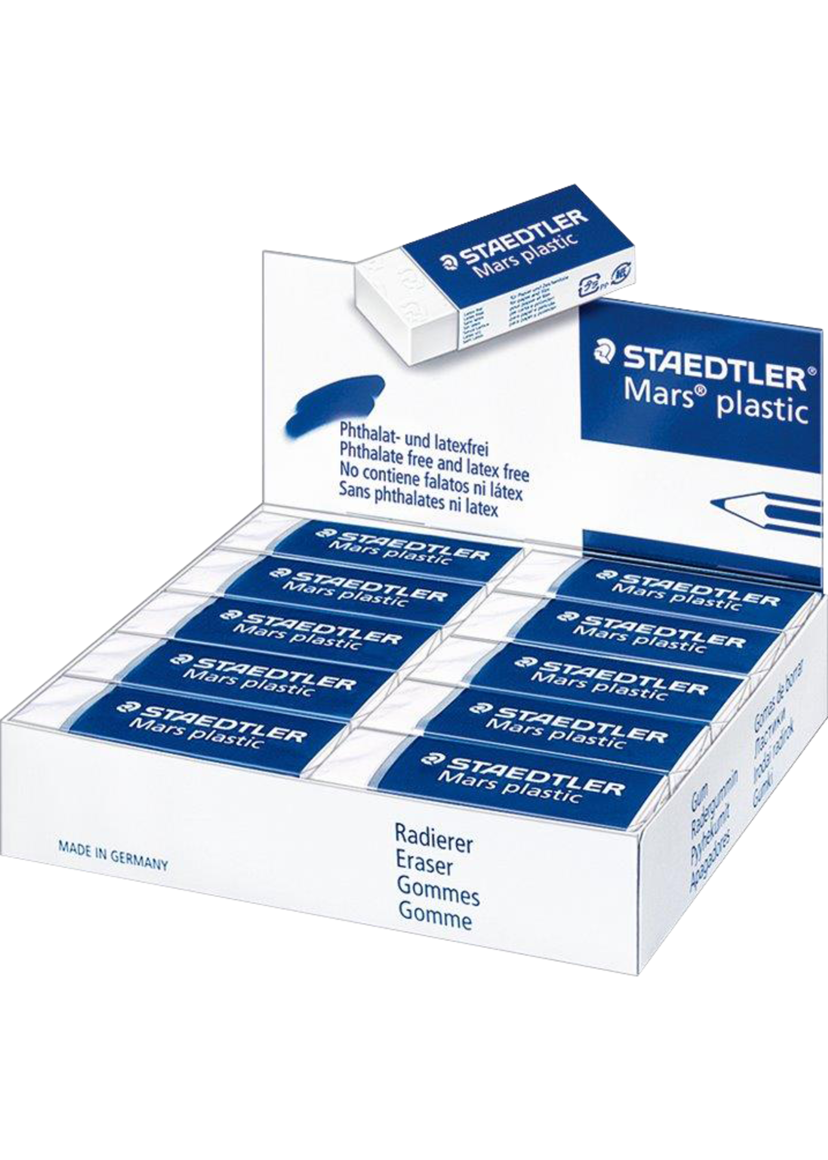 Staedtler Staedtler Mars Plastic Eraser  White Medium sold individually