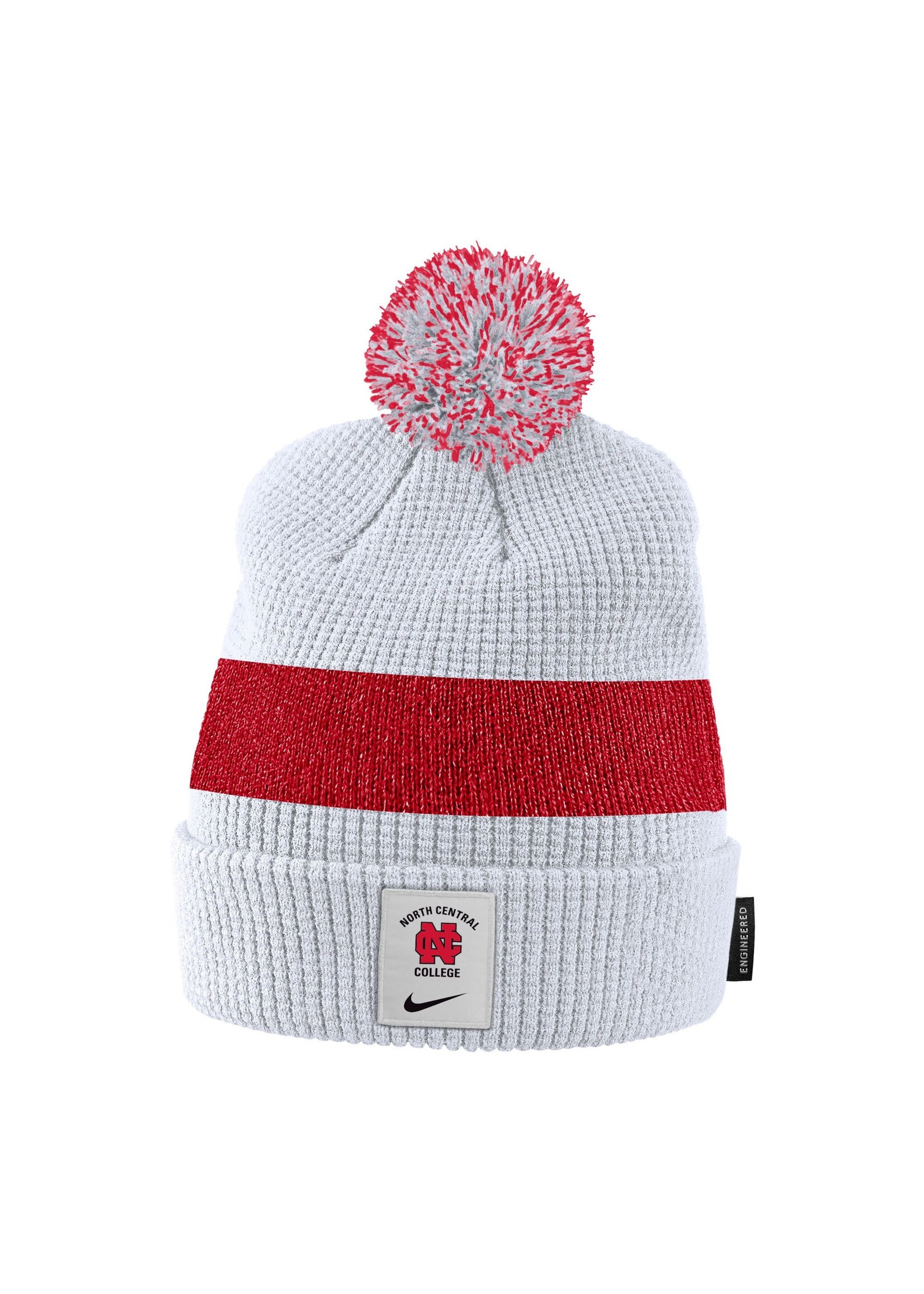 Nike Nike Sideline 23 Pom Beanie White w/red