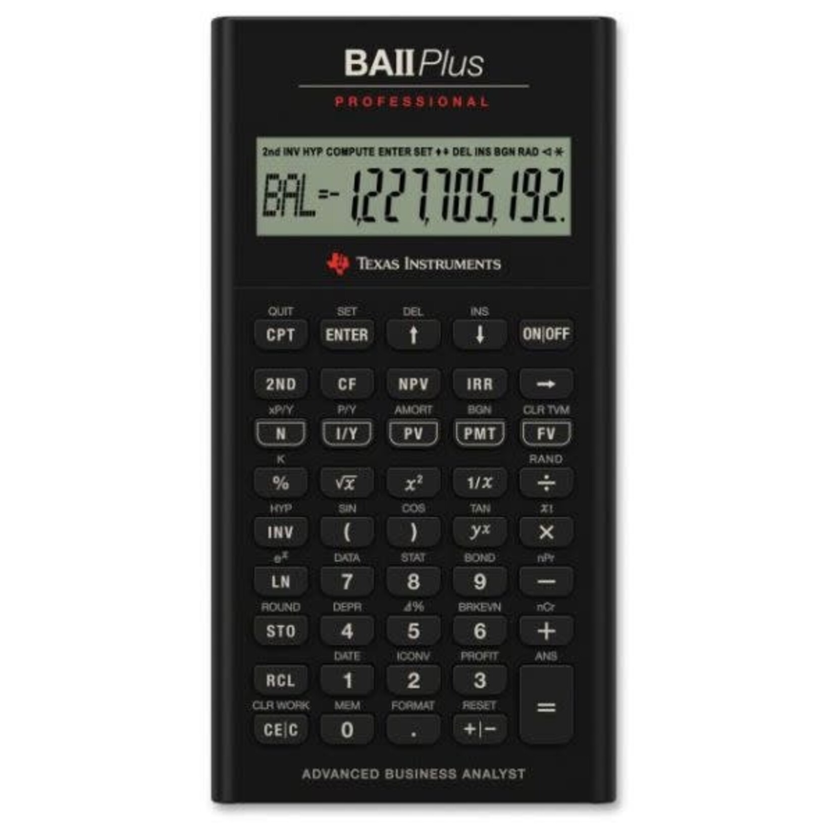 Texas Instrument TI BA II Plus Professional Financial Calculator