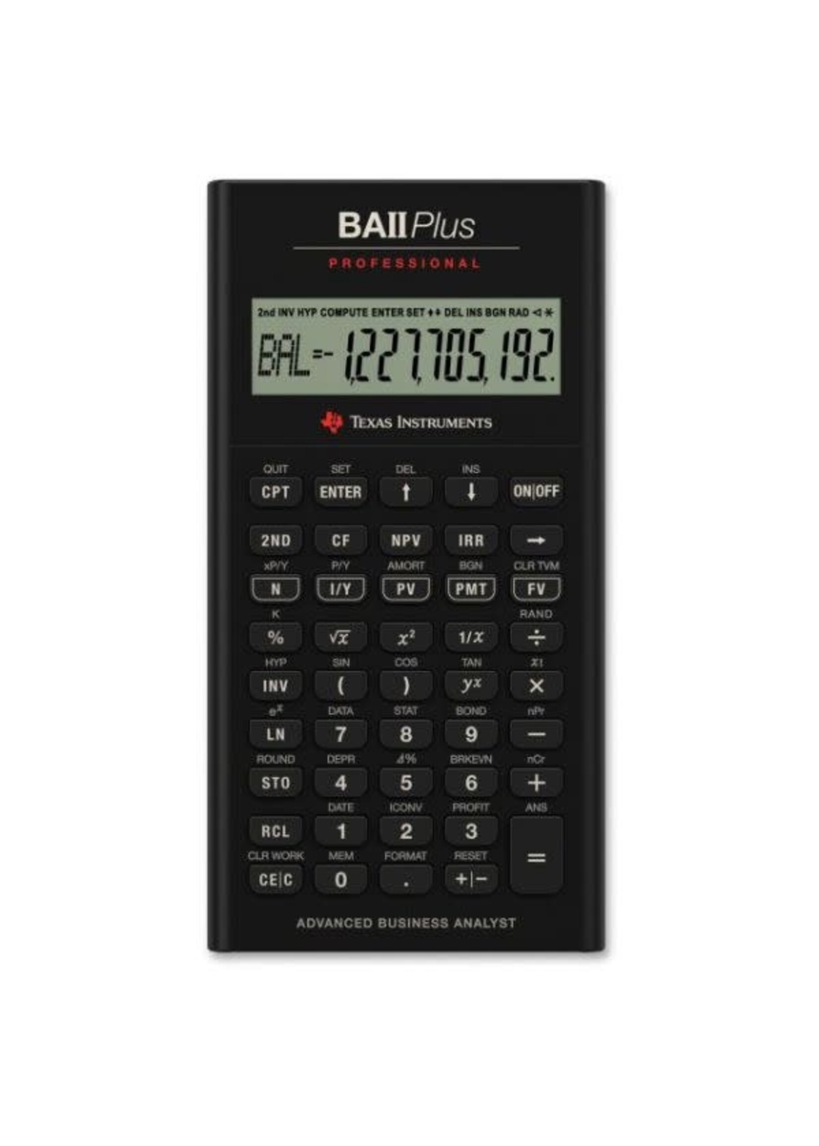 Texas Instrument TI BA II Plus Professional Financial Calculator