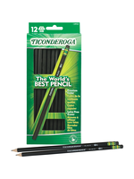 Ticonderoga Ticonderoga Woodcase Pencil Black #2 12PK