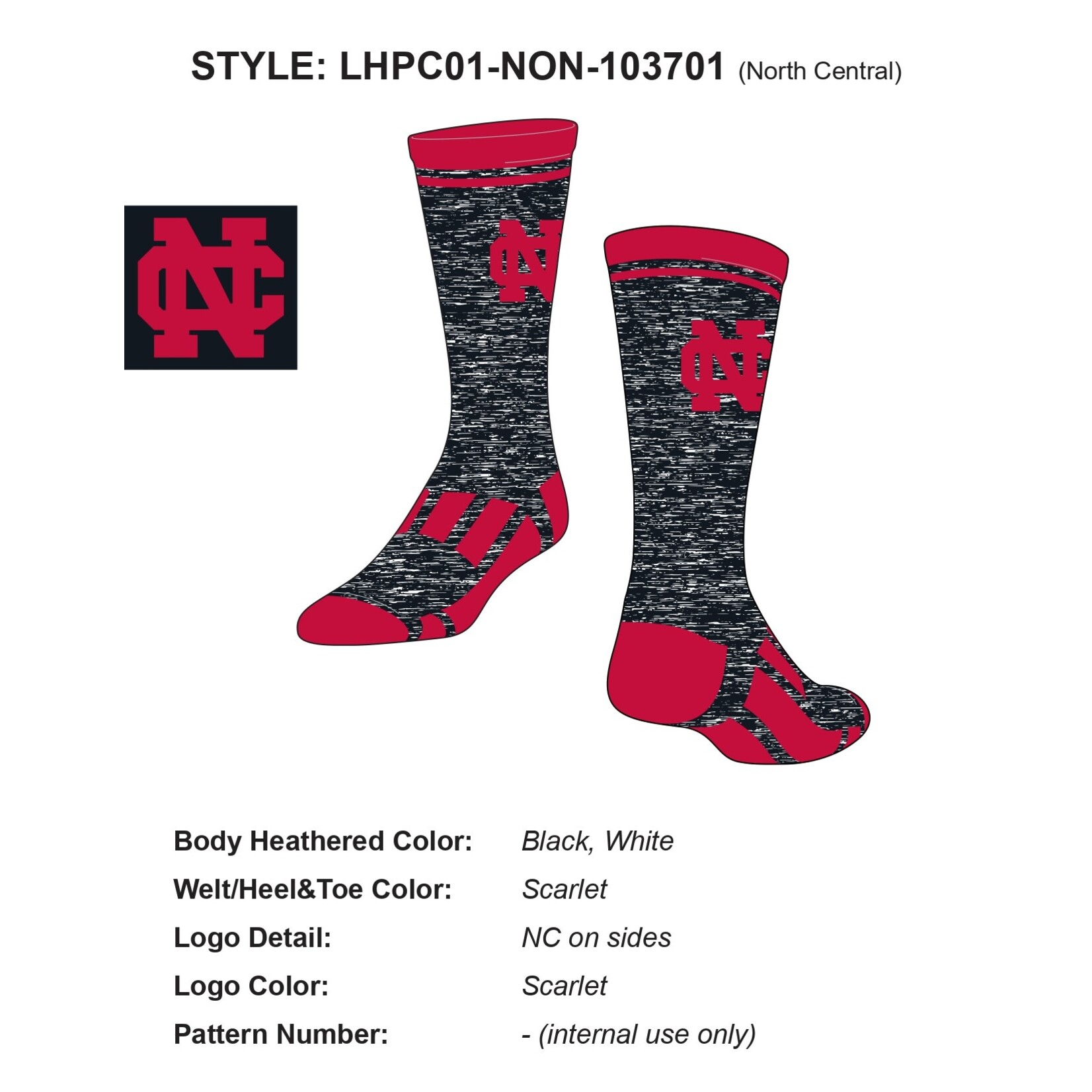 High Performance Heather Crew Socks