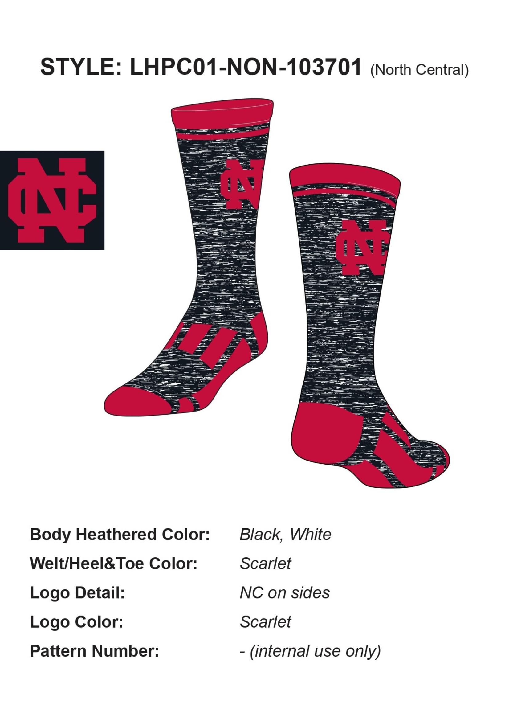 High Performance Heather Crew Socks