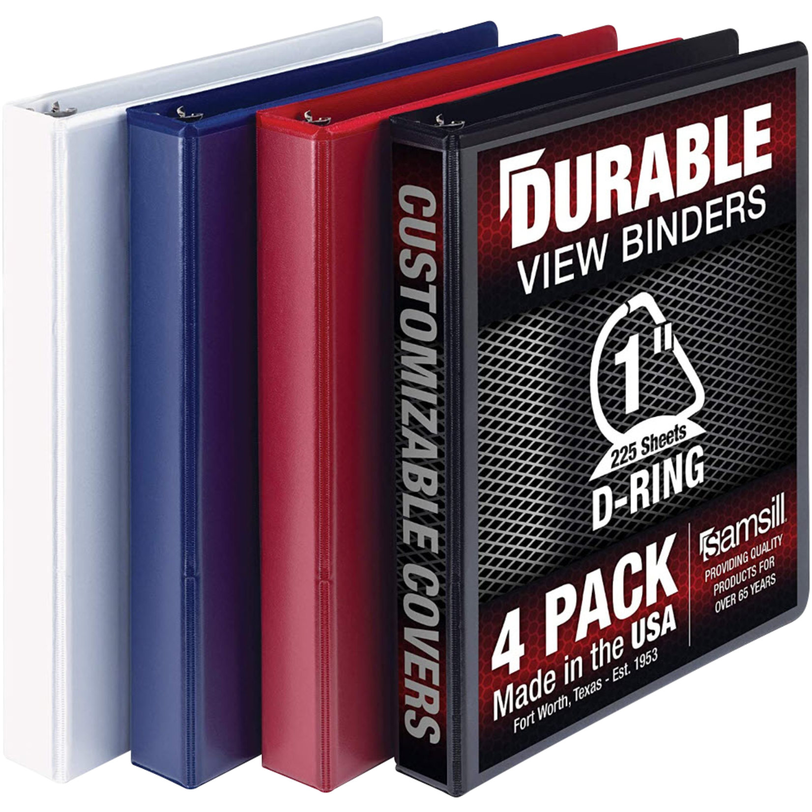 Samsill Samsill Durable D Ring View Binder, asst sold separately